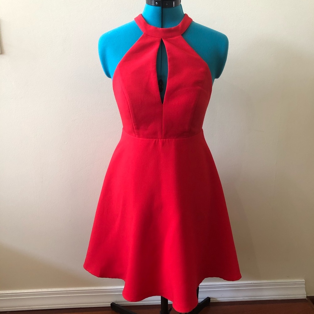 Gianni Bini red cocktail dress with low back